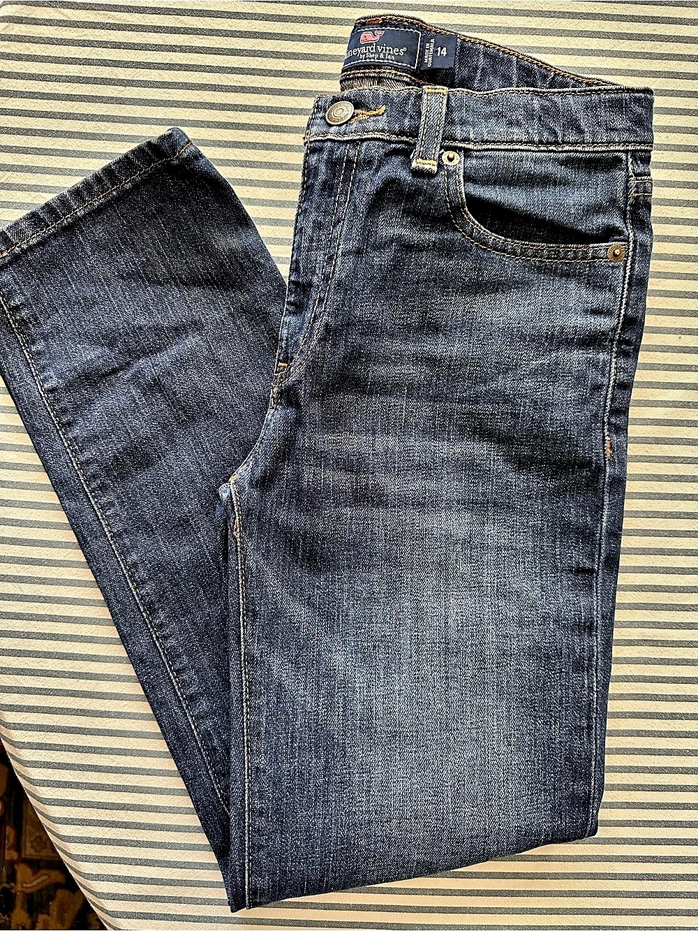 Vineyard Vines Straight leg Jeans Blue Waist 14
